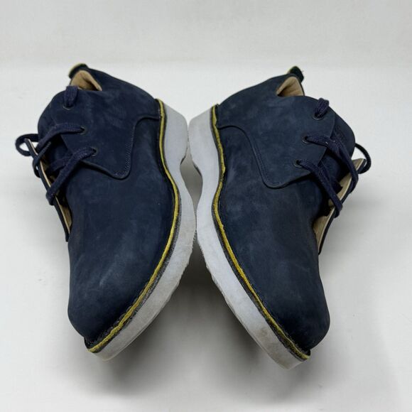 Samuel Hubbard Free Un-Sneaker Mens 12 W Wide Blue Nubuck Leather Walking Shoes main image 4